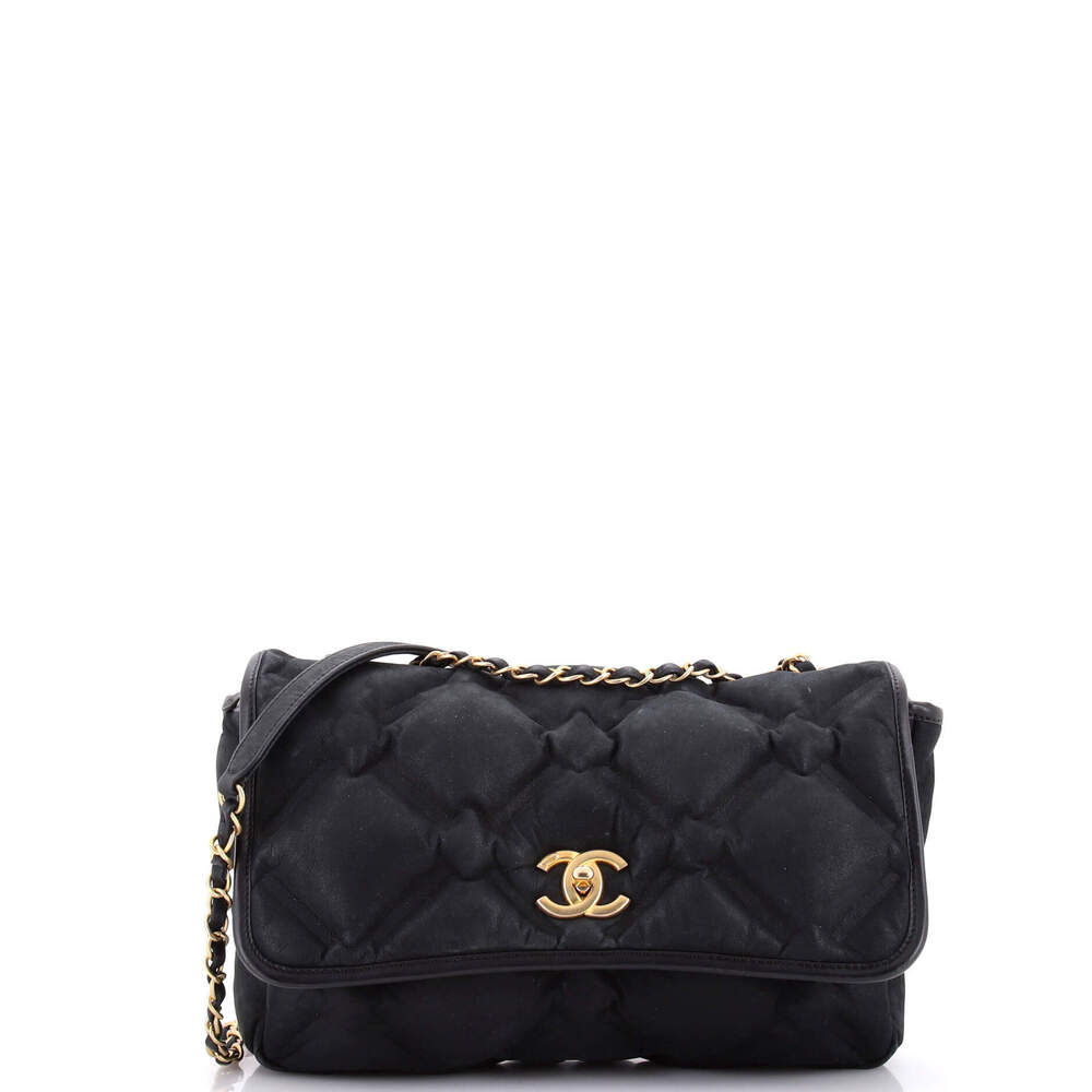 Chanel Medium Chesterfield Flap Bag Quilted Calfskin
